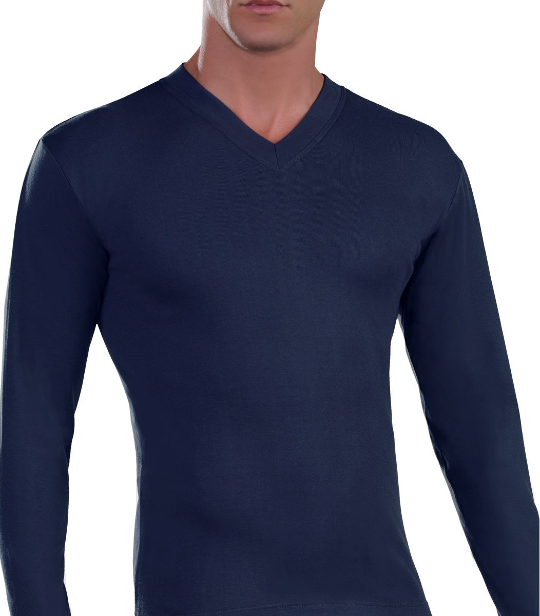 T-Shirt Long Sleeve, V Neck