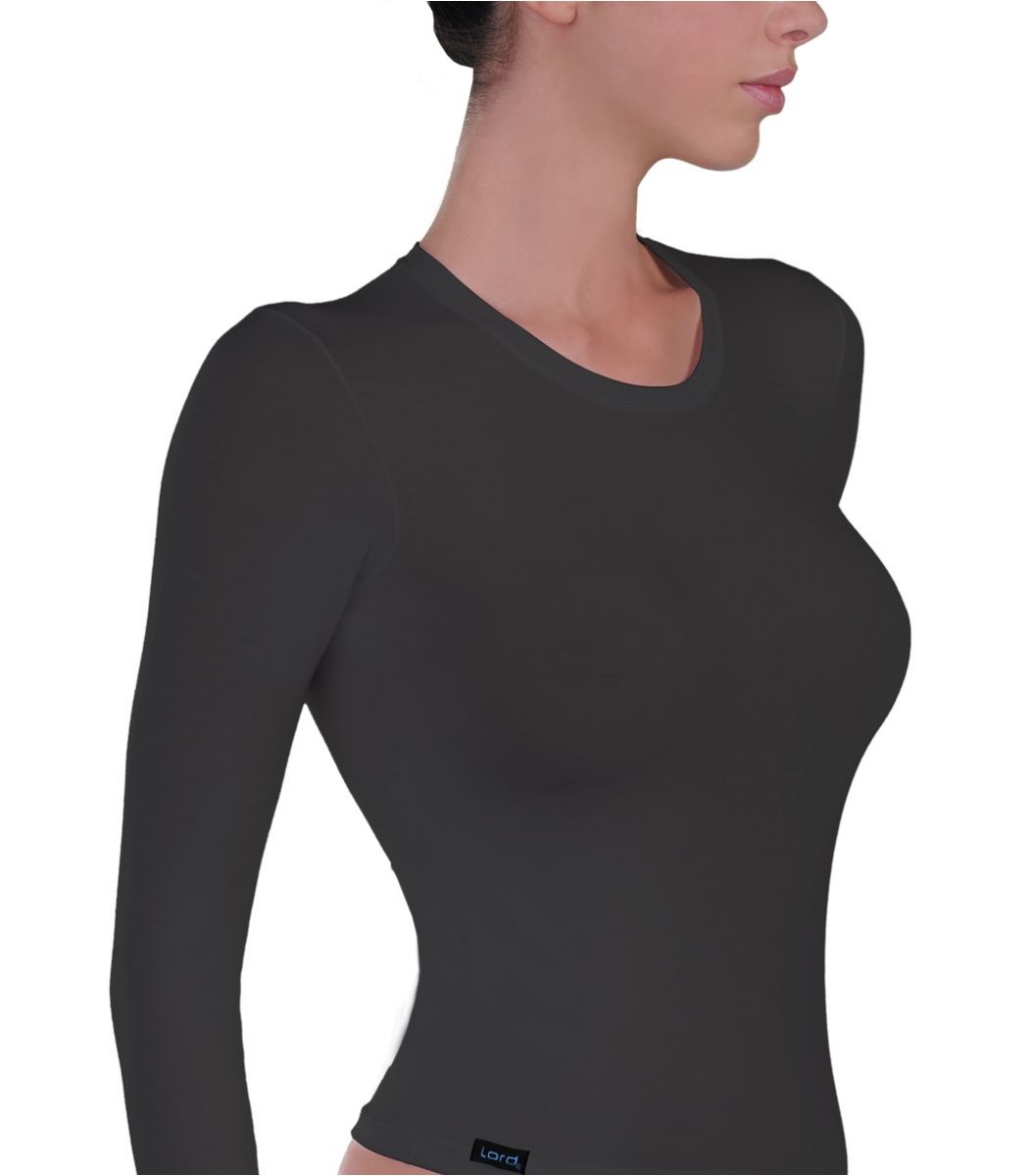 Long Sleeve, micromodal, charcoal