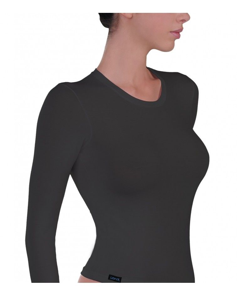 Long Sleeve, micromodal, charcoal