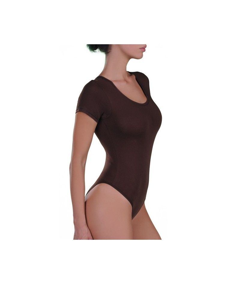 BODY, SHORT SLEEVE, brown