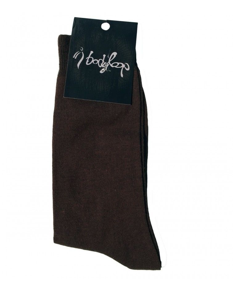 Sock Cotton-Elastan, brown
