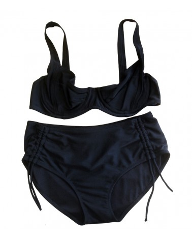 Women, swimwear, black