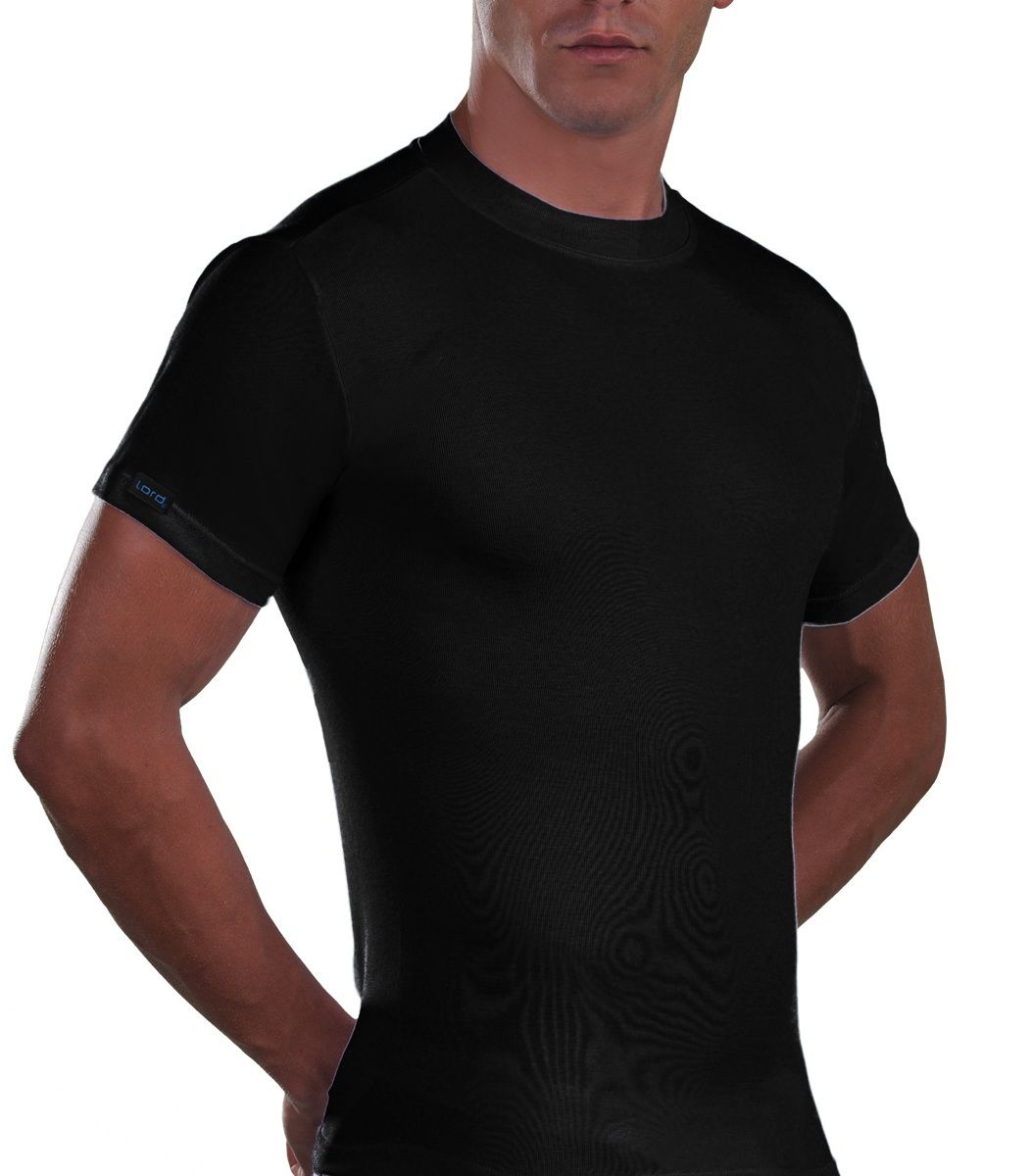 T-Shirt, crew neck, Cotton, black