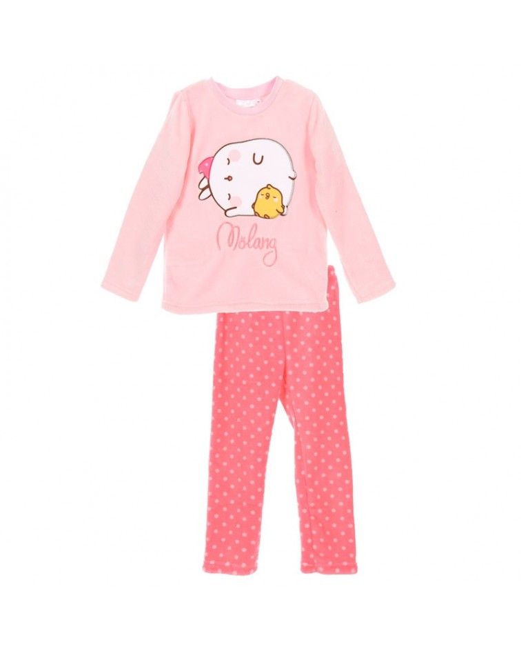 Girls Pyjama, winter, Molang fuxia
