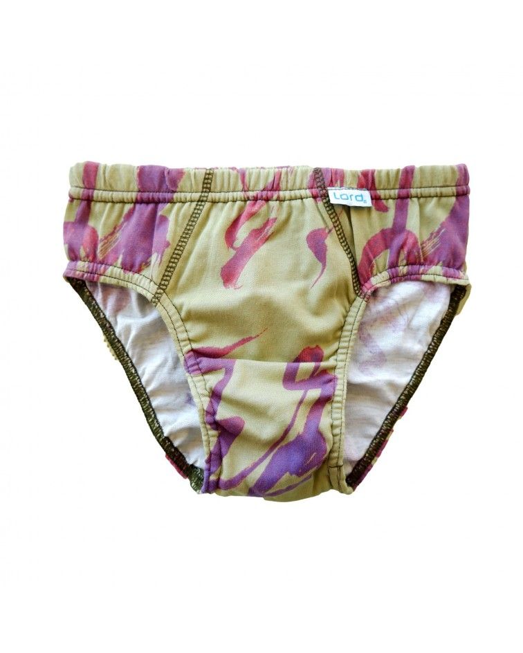 Boys Brief Printed, green