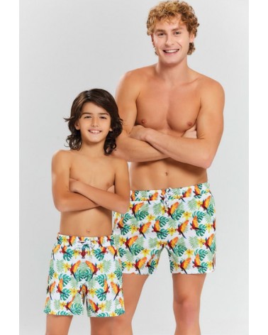 Boys swimwear, parot