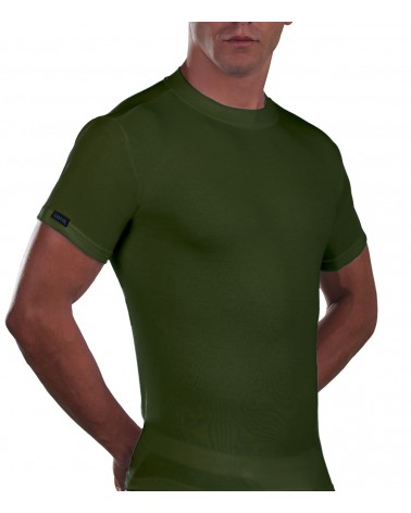 T-Shirt, crew neck, Cotton, khaki