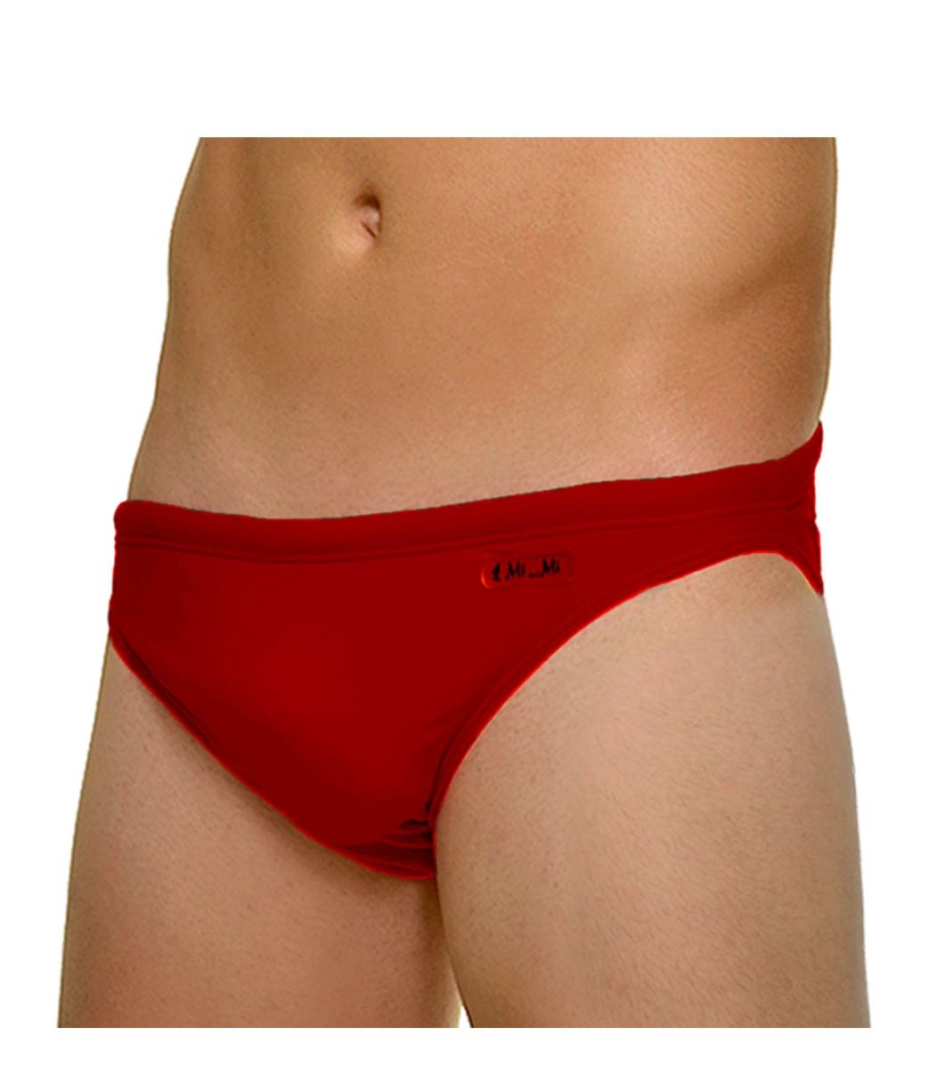 Men Swimwear brief, red