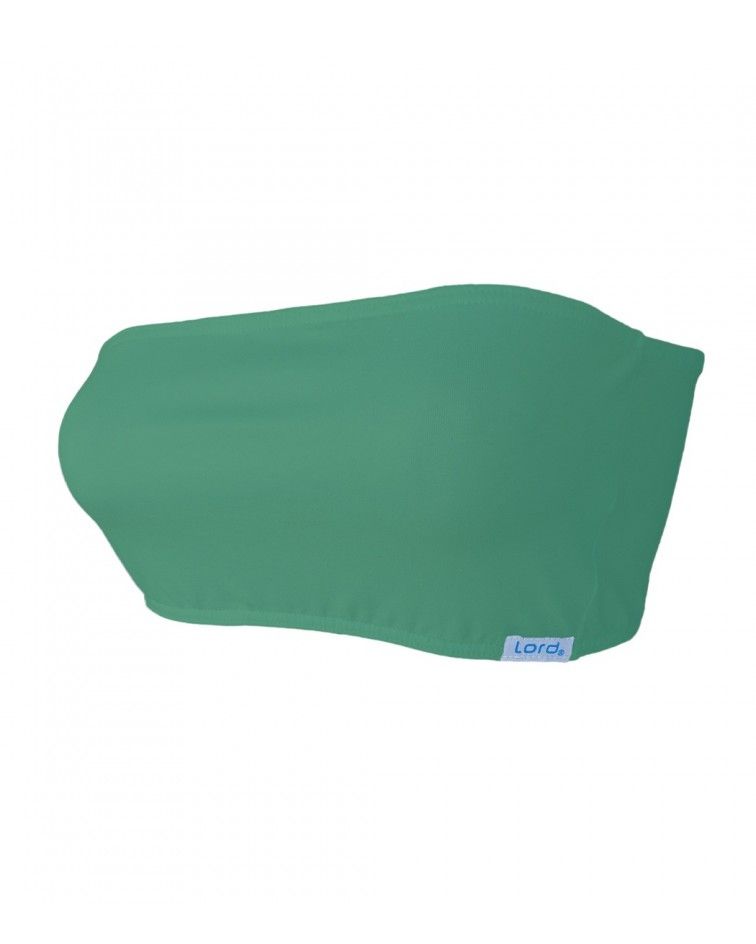 Women Strapless, elastic, green