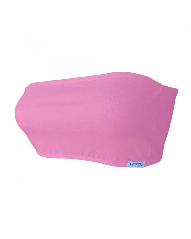 Women Strapless, elastic, pink