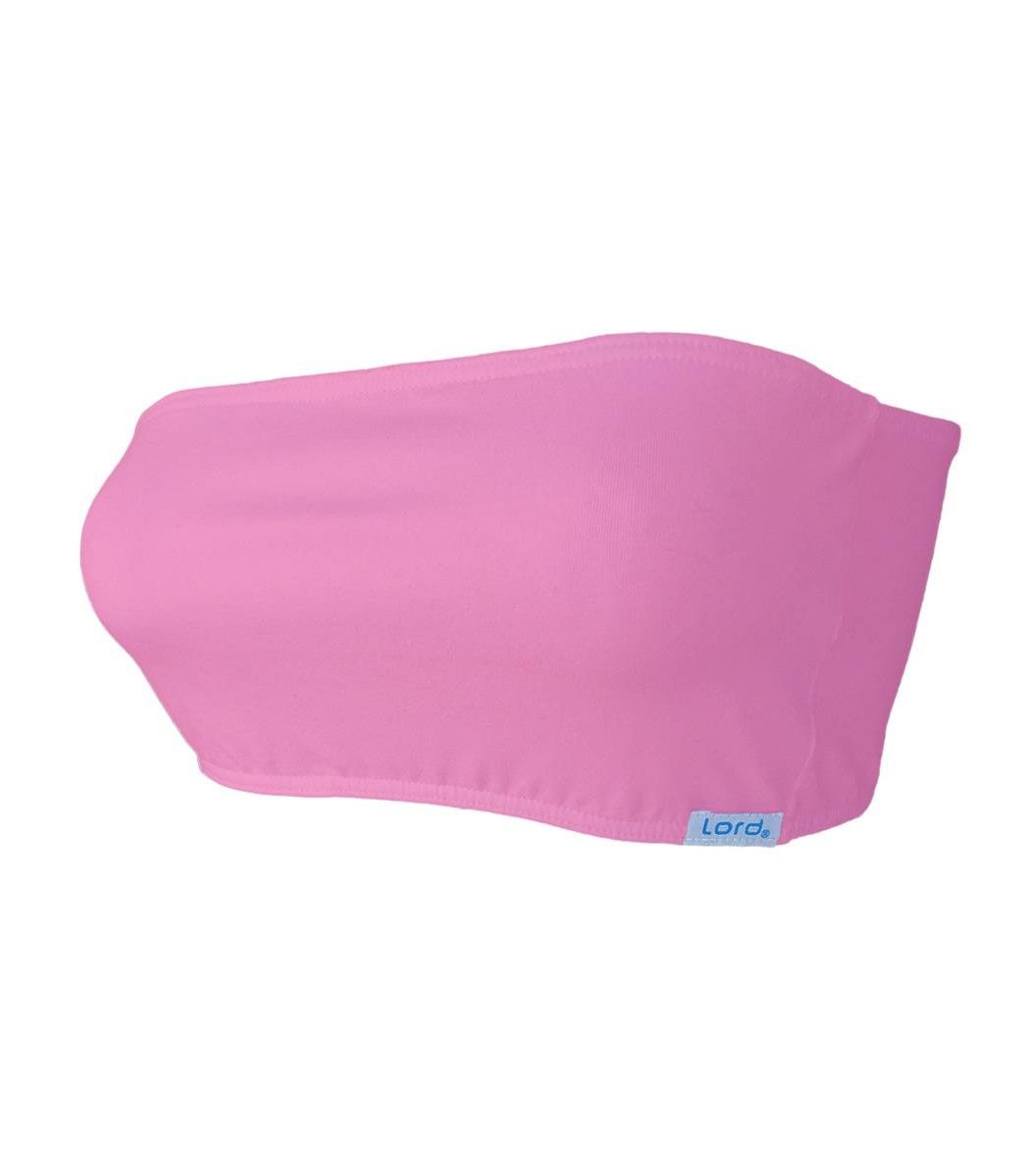 Women Strapless, elastic, pink