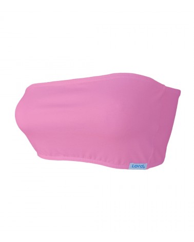 Women Strapless, elastic, pink