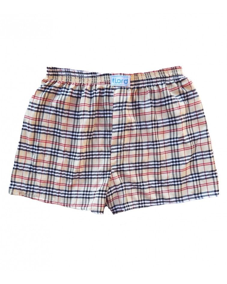 Men boxer popline, beige