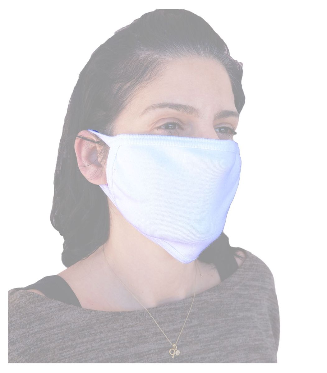Cotton reuse Mask, white