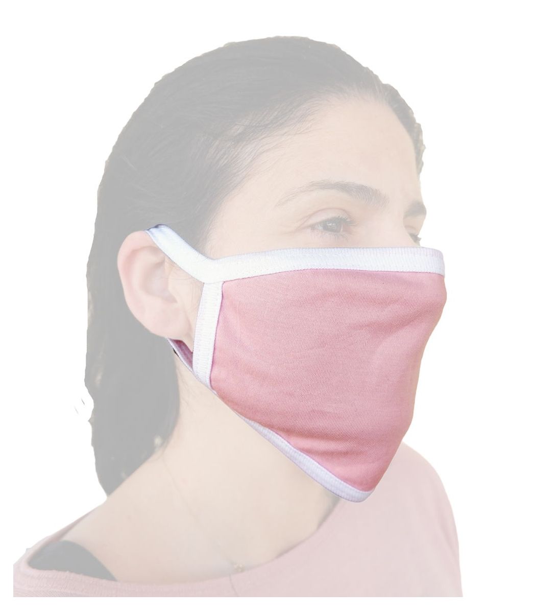 Υφασμάτινη Μάσκα Βαμβακερή επαναχρησιμοποιούμενη, ροζ