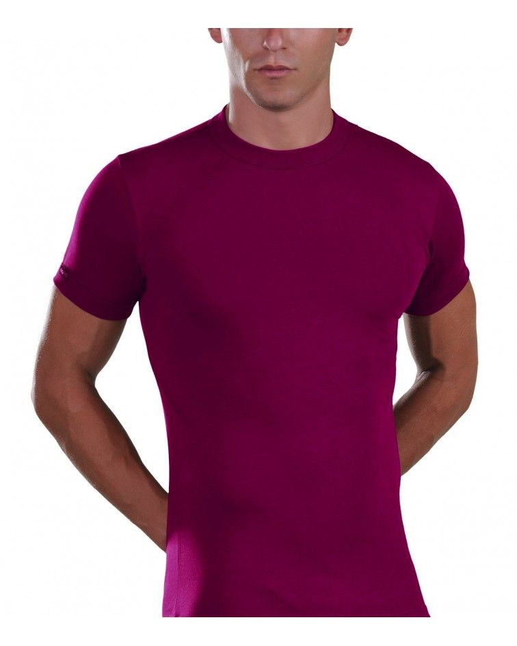 Men, T-Shirt, Elastic, raspberry