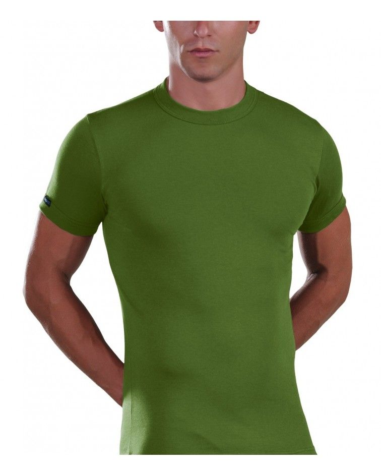 T-Shirt, crew neck, green