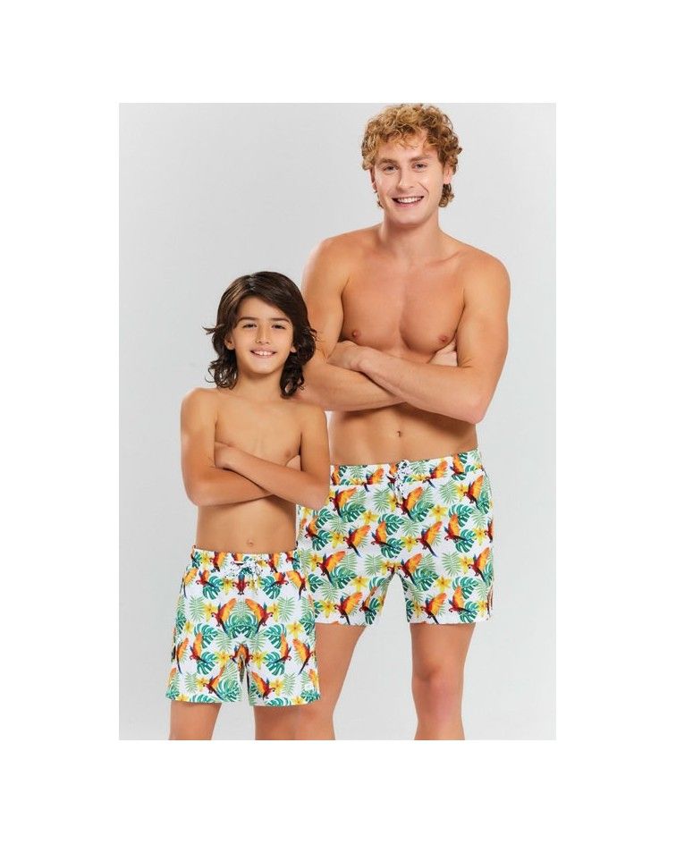 Men swimwear, parot