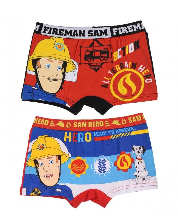Αγοριών boxer Fireman 2τεμ, μπλε