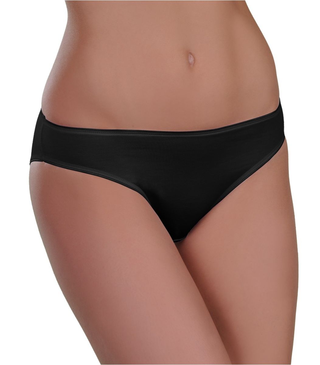 Women, bikini, micromodal, black