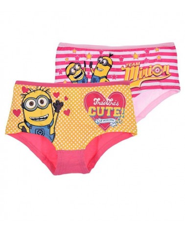 Minions ΣΕΤ 2 Παιδικά  μποξεράκια, ροζ