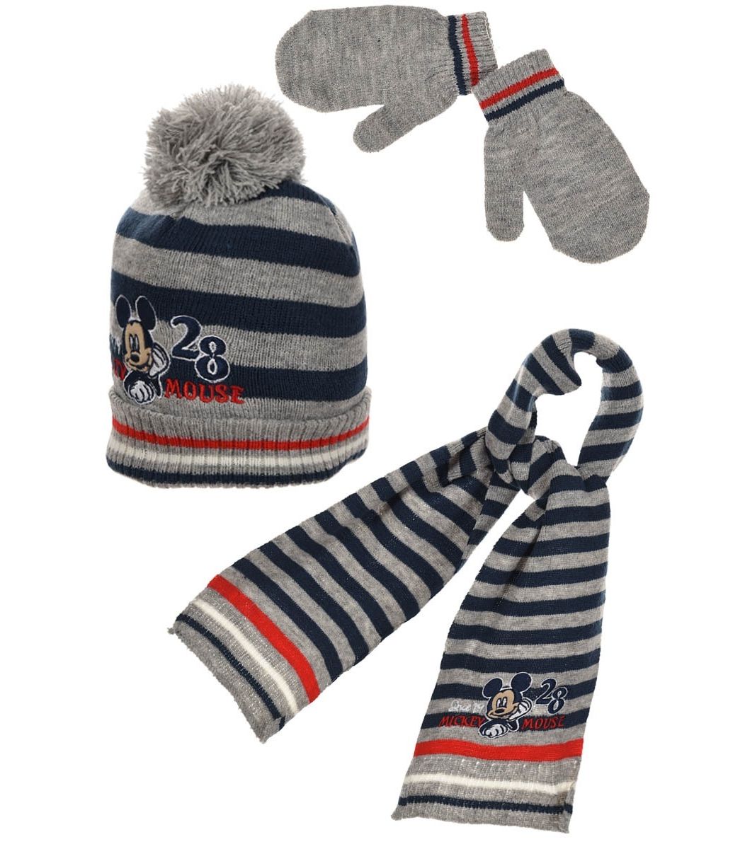 Disney Set, hat, pair of gloves and a scarf