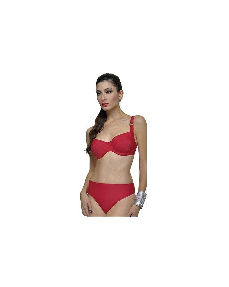 Swimwear Μαγιό Γυναικείο Μπικίνι, Κλασσικό Κόκκινο, Μεγάλα μεγέθη- 1