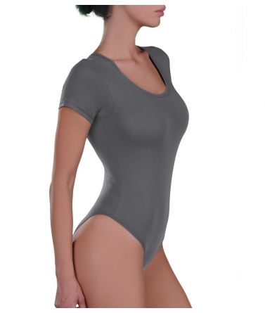Κορμάκι, βαθύ λαιμό, Micromodal, γκρι