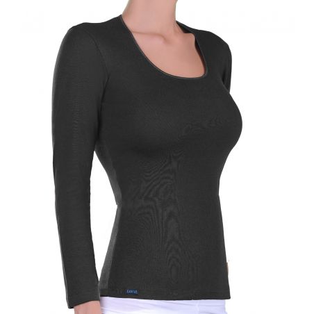  Long Sleeve T-Shirt Lord Lord Women sleeve, neck satin 890-4